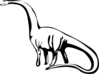 Dinosaur Outline Clip Art